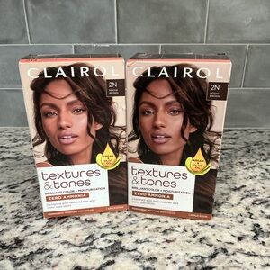 Clairol Set of 2 Textures & Tones Hair Color 2N- BNIB